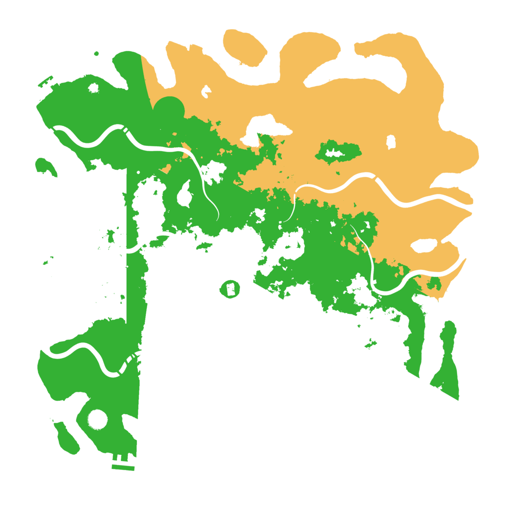 Biome Rust Map: Procedural Map, Size: 4500, Seed: 2875549
