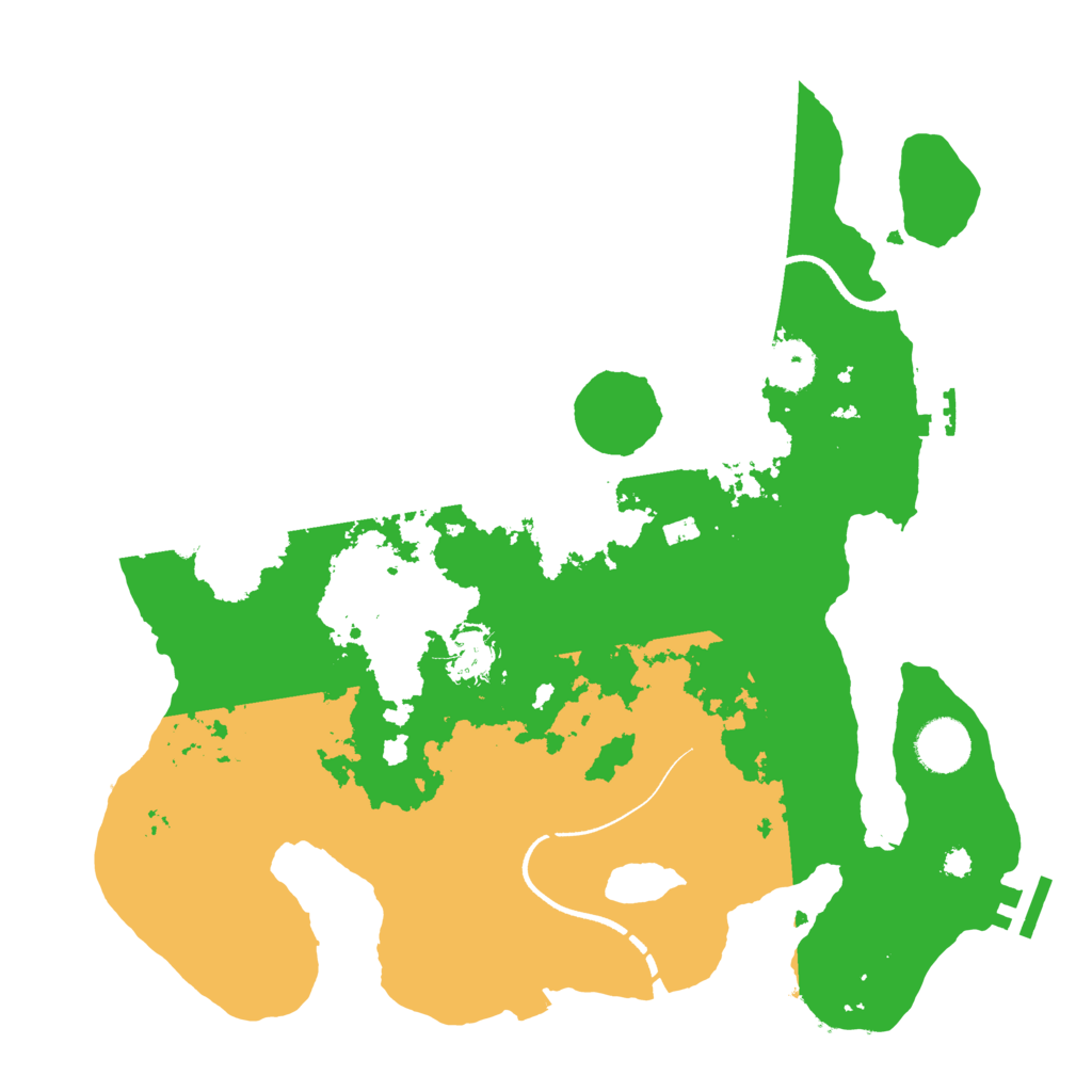 Biome Rust Map: Procedural Map, Size: 3500, Seed: 1622