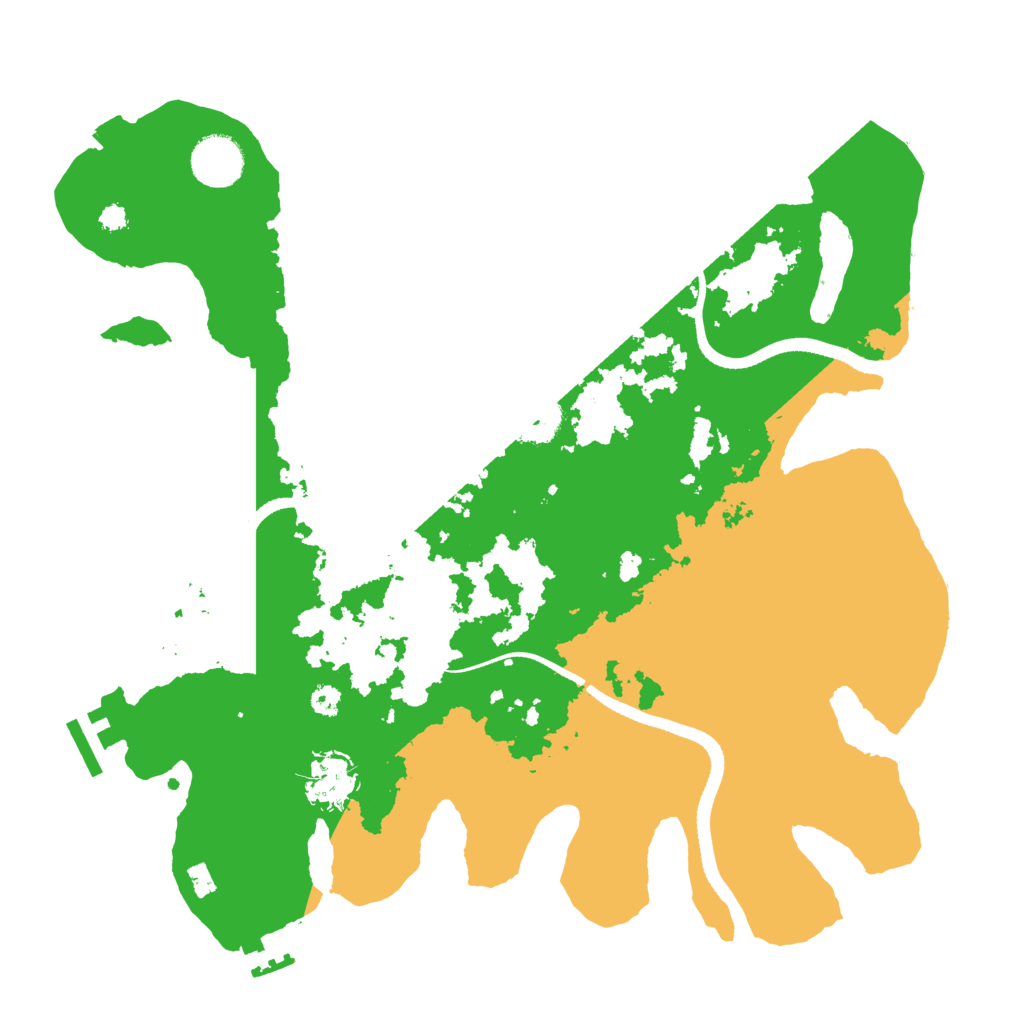 Biome Rust Map: Procedural Map, Size: 3450, Seed: 17380203