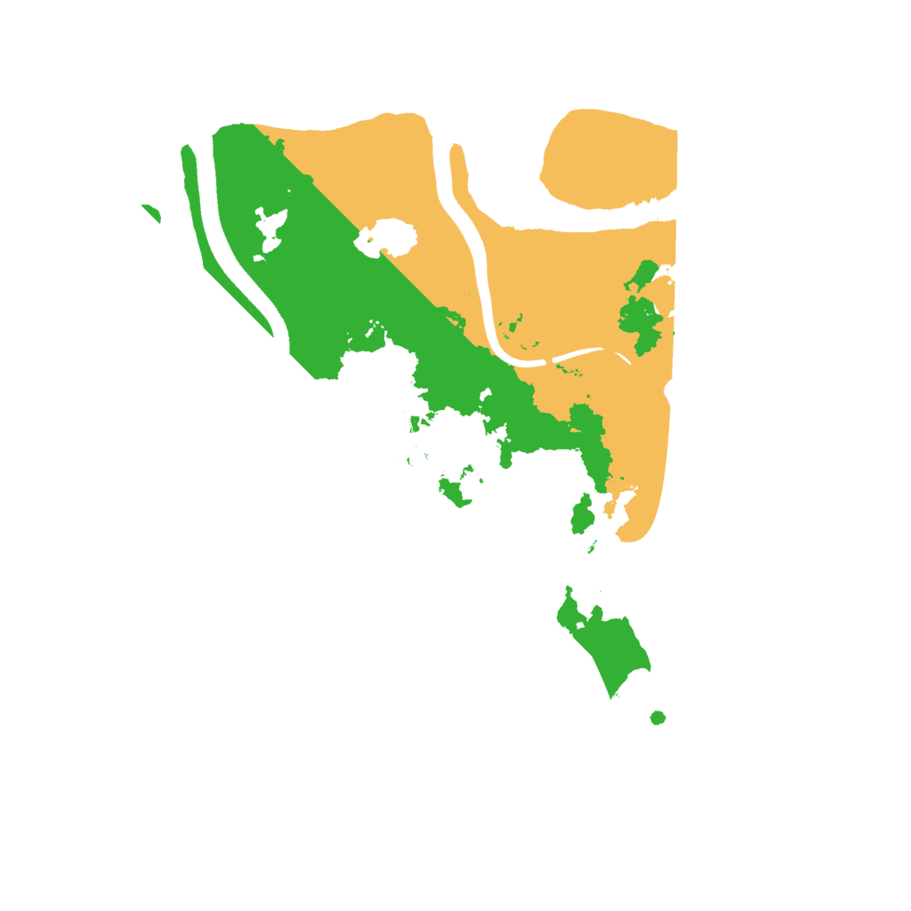 Biome Rust Map: Procedural Map, Size: 2500, Seed: 2132236416