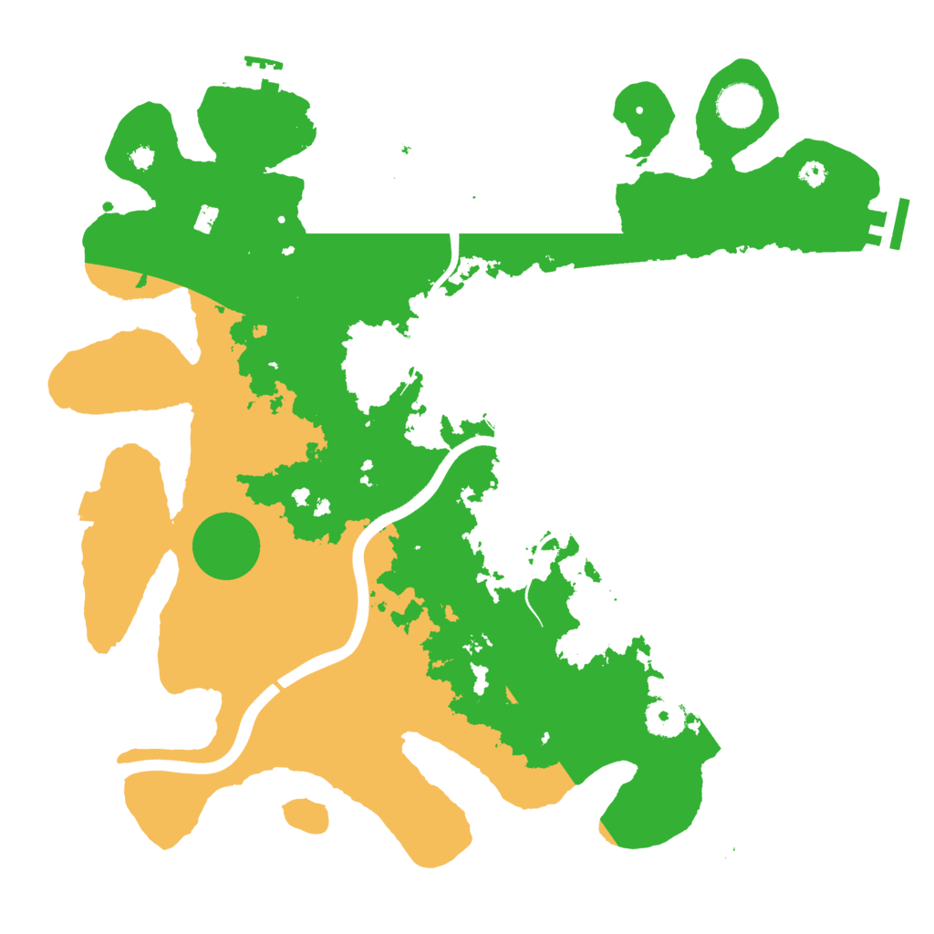 Biome Rust Map: Procedural Map, Size: 3650, Seed: 78716388