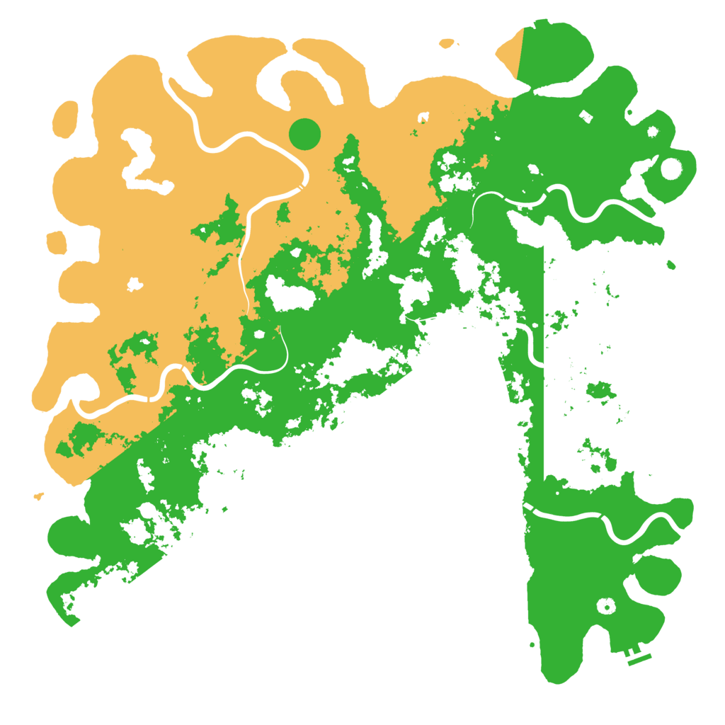 Biome Rust Map: Procedural Map, Size: 6000, Seed: 1945437569