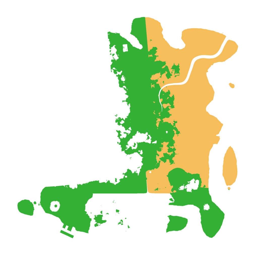 Biome Rust Map: Procedural Map, Size: 3700, Seed: 1981505899