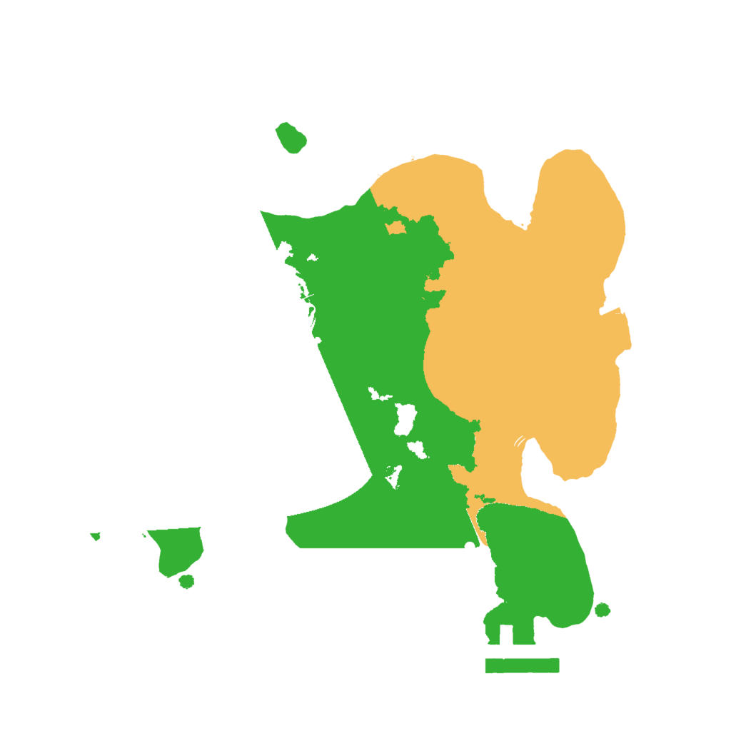 Biome Rust Map: Procedural Map, Size: 2000, Seed: 434341916