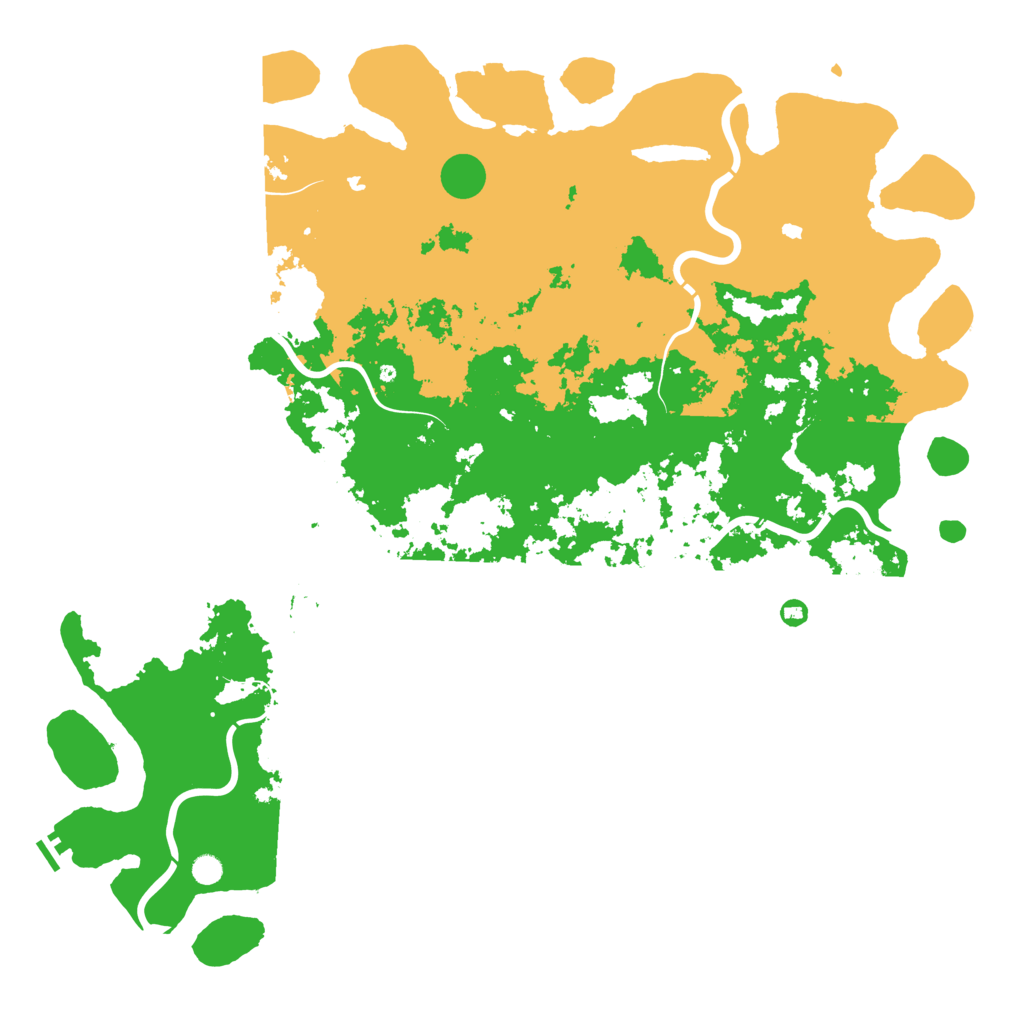 Biome Rust Map: Procedural Map, Size: 6000, Seed: 502600399