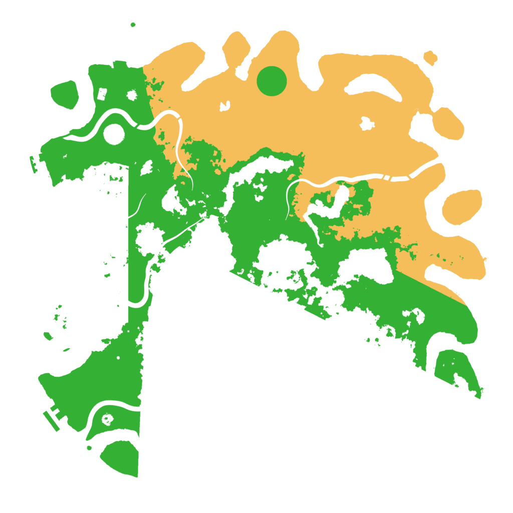 Biome Rust Map: Procedural Map, Size: 4500, Seed: 15151