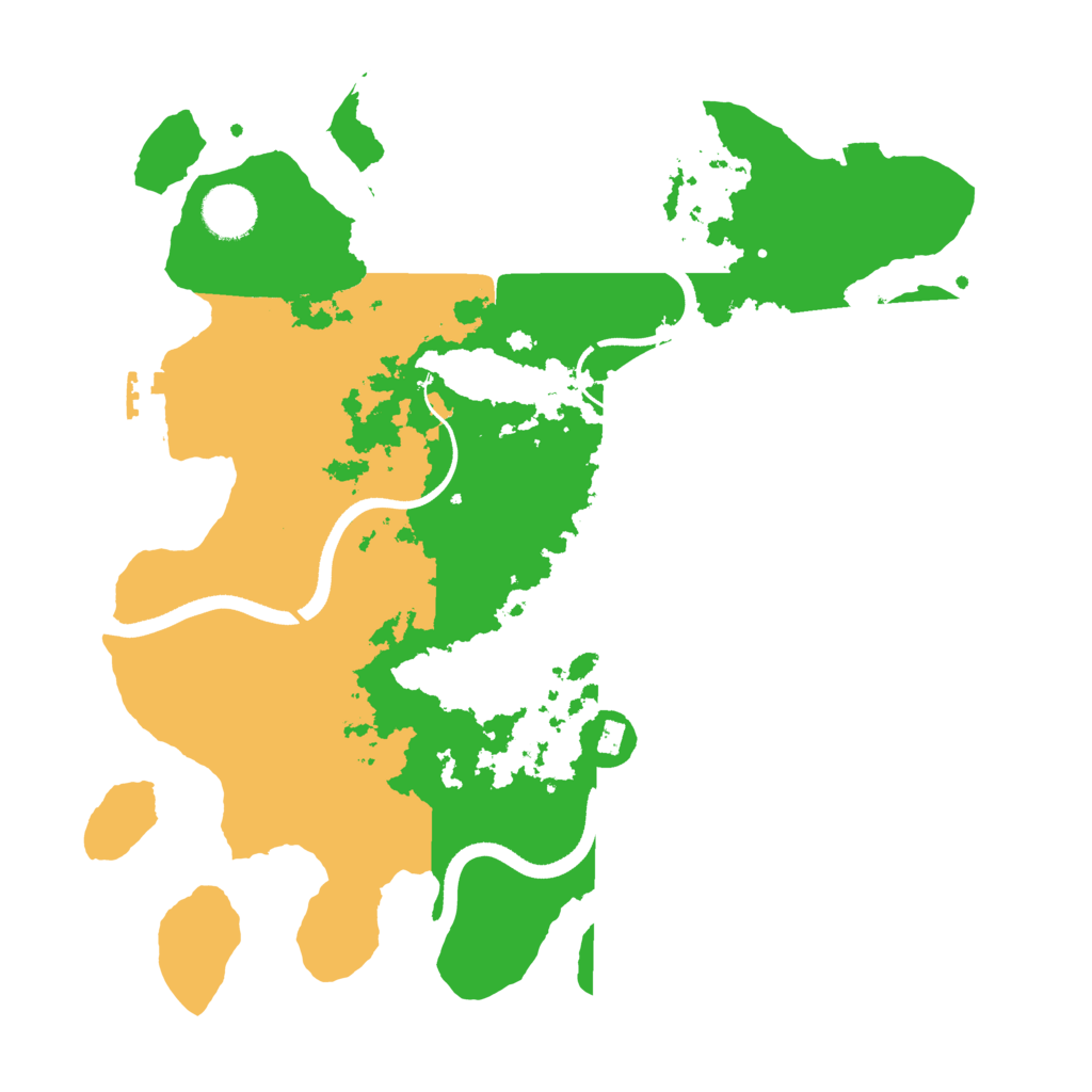 Biome Rust Map: Procedural Map, Size: 3500, Seed: 53334229