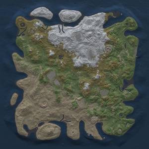 Thumbnail Rust Map: Procedural Map, Size: 4500, Seed: 1208796470, 18 Monuments