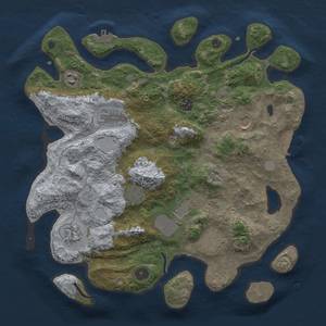 Thumbnail Rust Map: Procedural Map, Size: 3750, Seed: 228792941, 17 Monuments