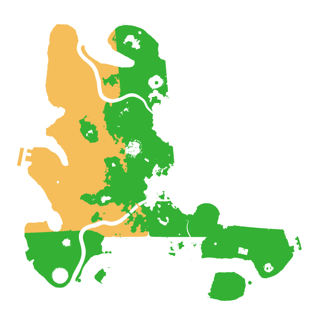 Biome Rust Map: Procedural Map, Size: 3500, Seed: 840786272