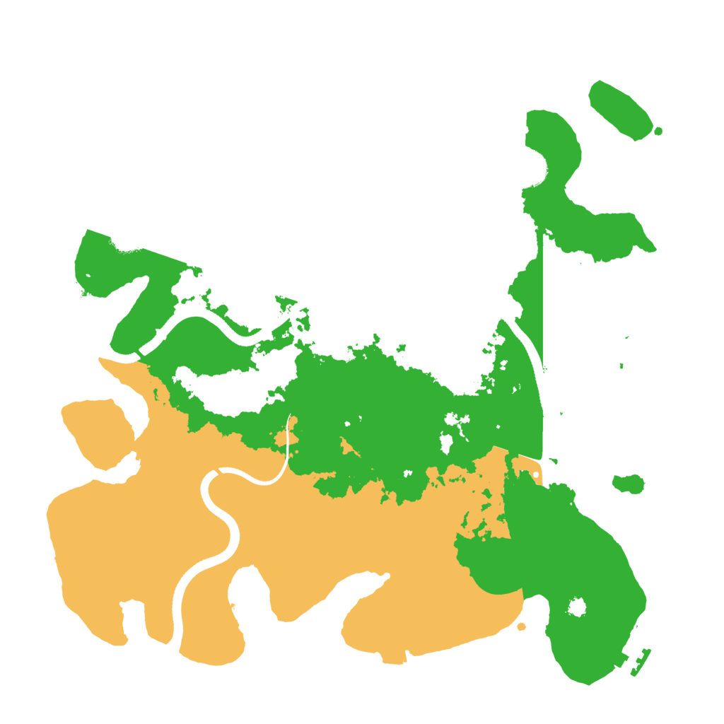 Biome Rust Map: Procedural Map, Size: 3500, Seed: 53554691