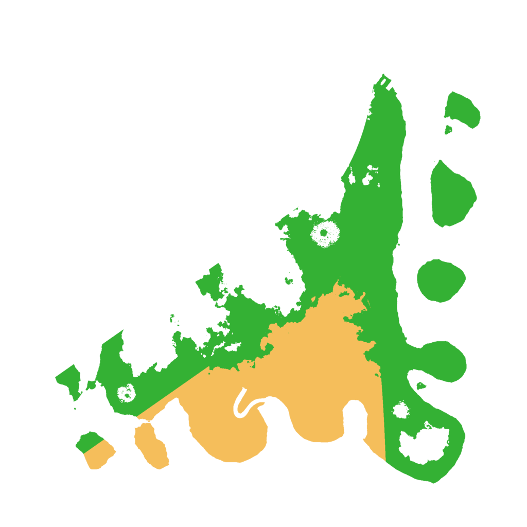 Biome Rust Map: Procedural Map, Size: 3000, Seed: 3591