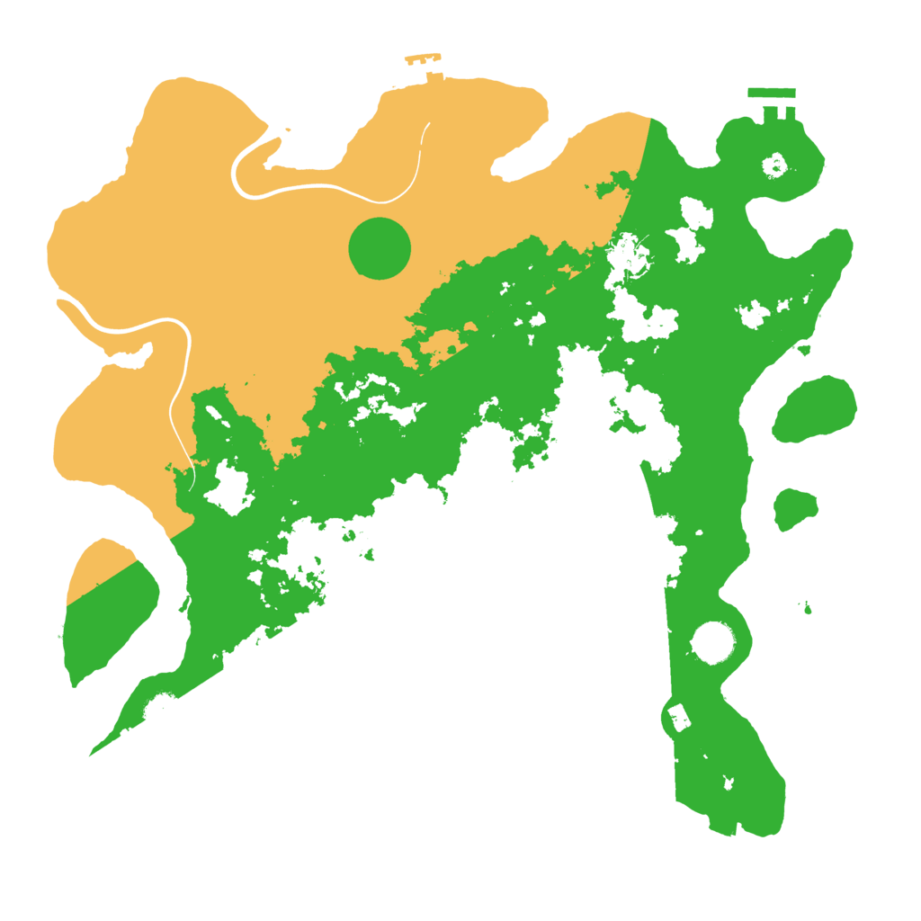 Biome Rust Map: Procedural Map, Size: 3900, Seed: 3623342