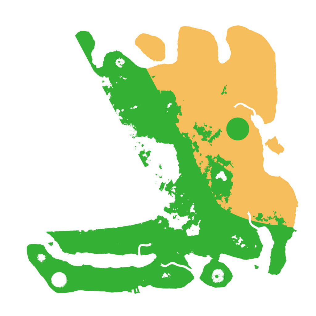 Biome Rust Map: Procedural Map, Size: 3650, Seed: 41151083