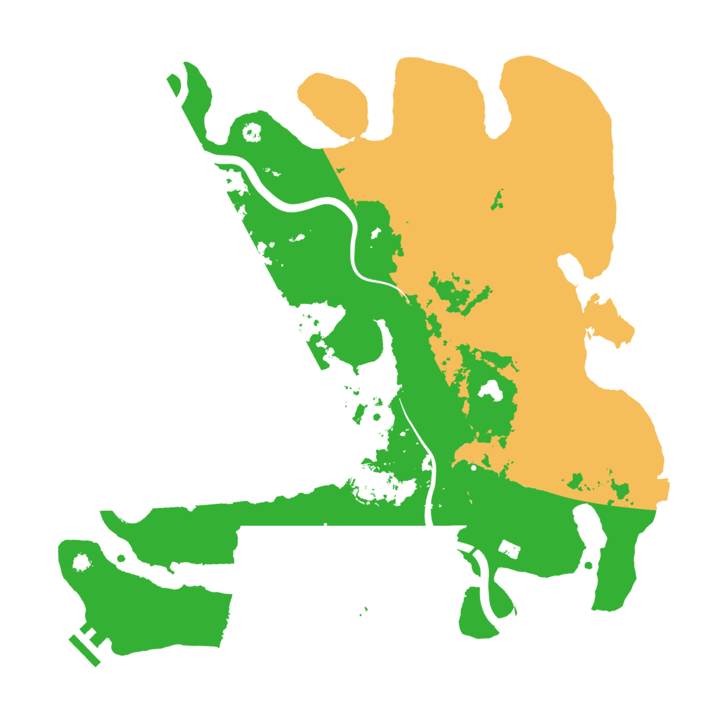 Biome Rust Map: Procedural Map, Size: 3650, Seed: 41151083