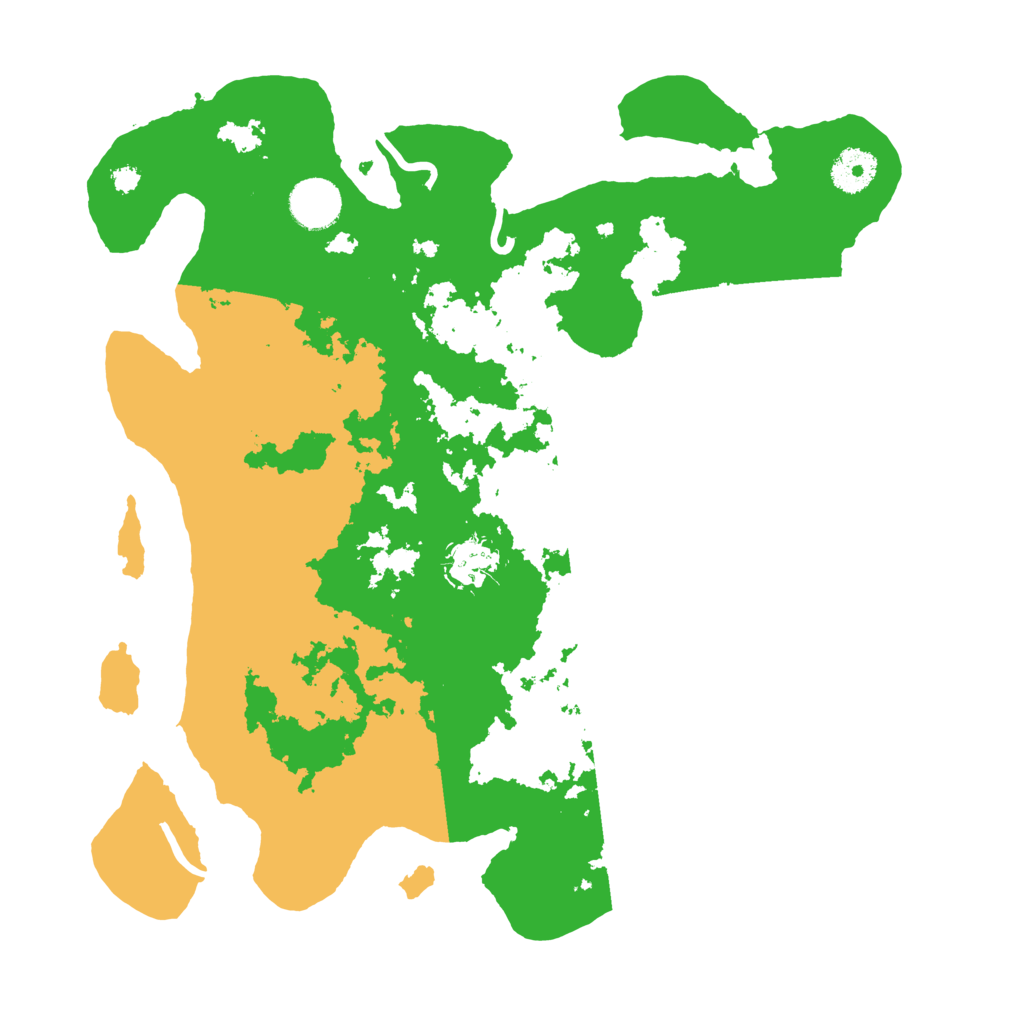 Biome Rust Map: Procedural Map, Size: 3500, Seed: 792452