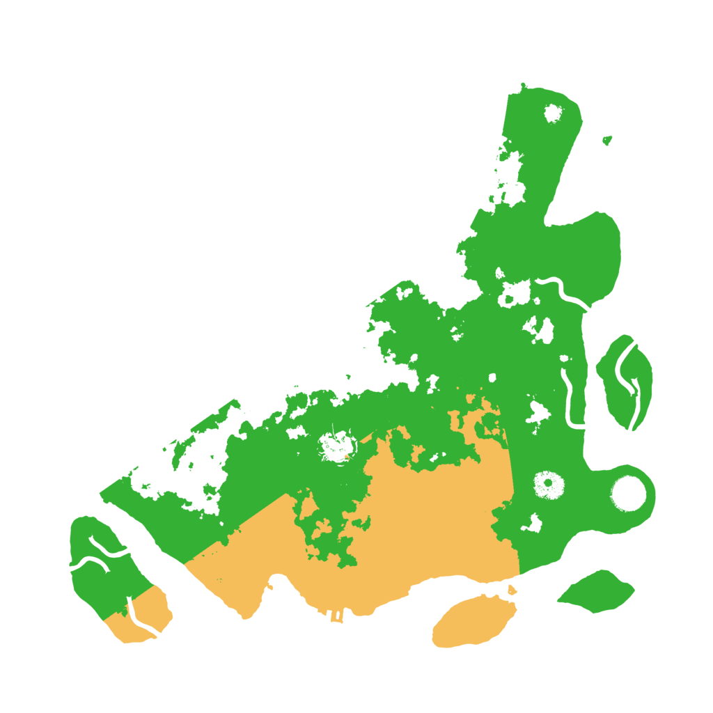 Biome Rust Map: Procedural Map, Size: 3600, Seed: 8972698