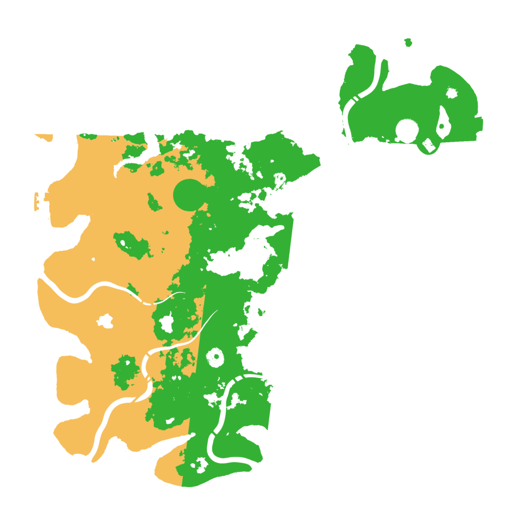 Biome Rust Map: Procedural Map, Size: 4300, Seed: 84022712