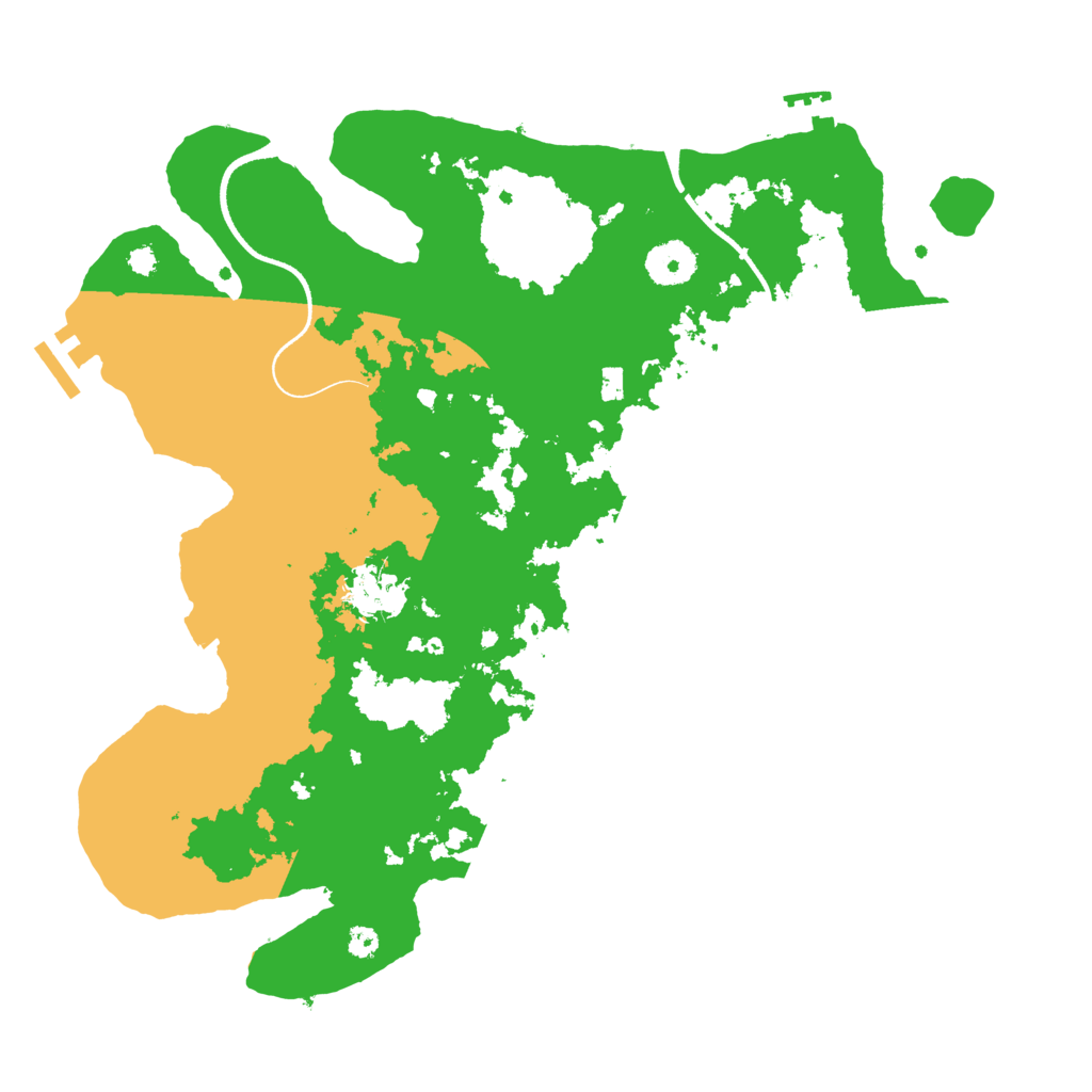 Biome Rust Map: Procedural Map, Size: 3500, Seed: 4077709