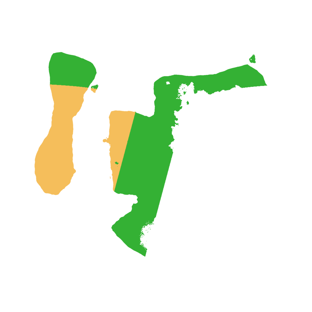 Biome Rust Map: Procedural Map, Size: 2000, Seed: 757534477