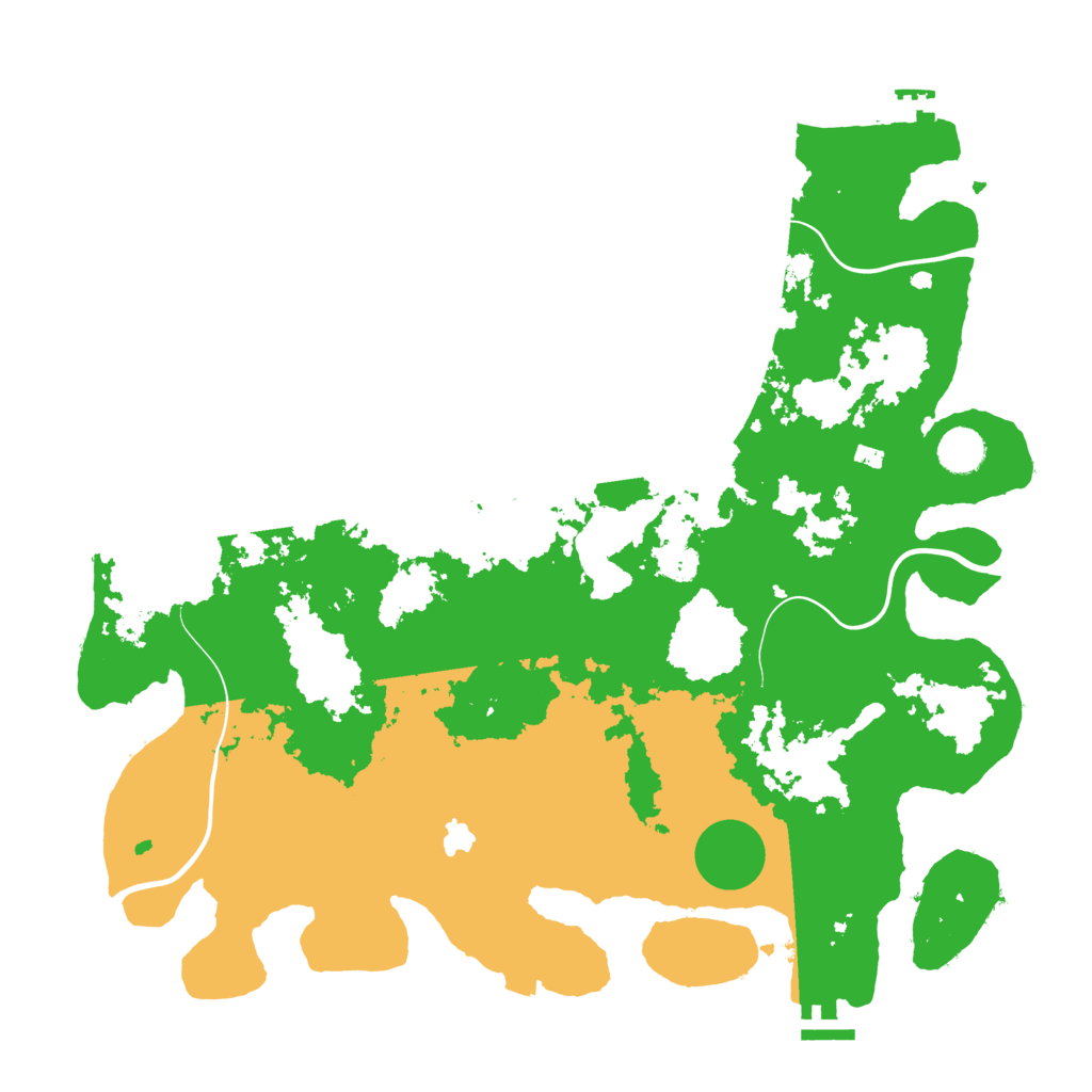 Biome Rust Map: Procedural Map, Size: 4100, Seed: 36382474