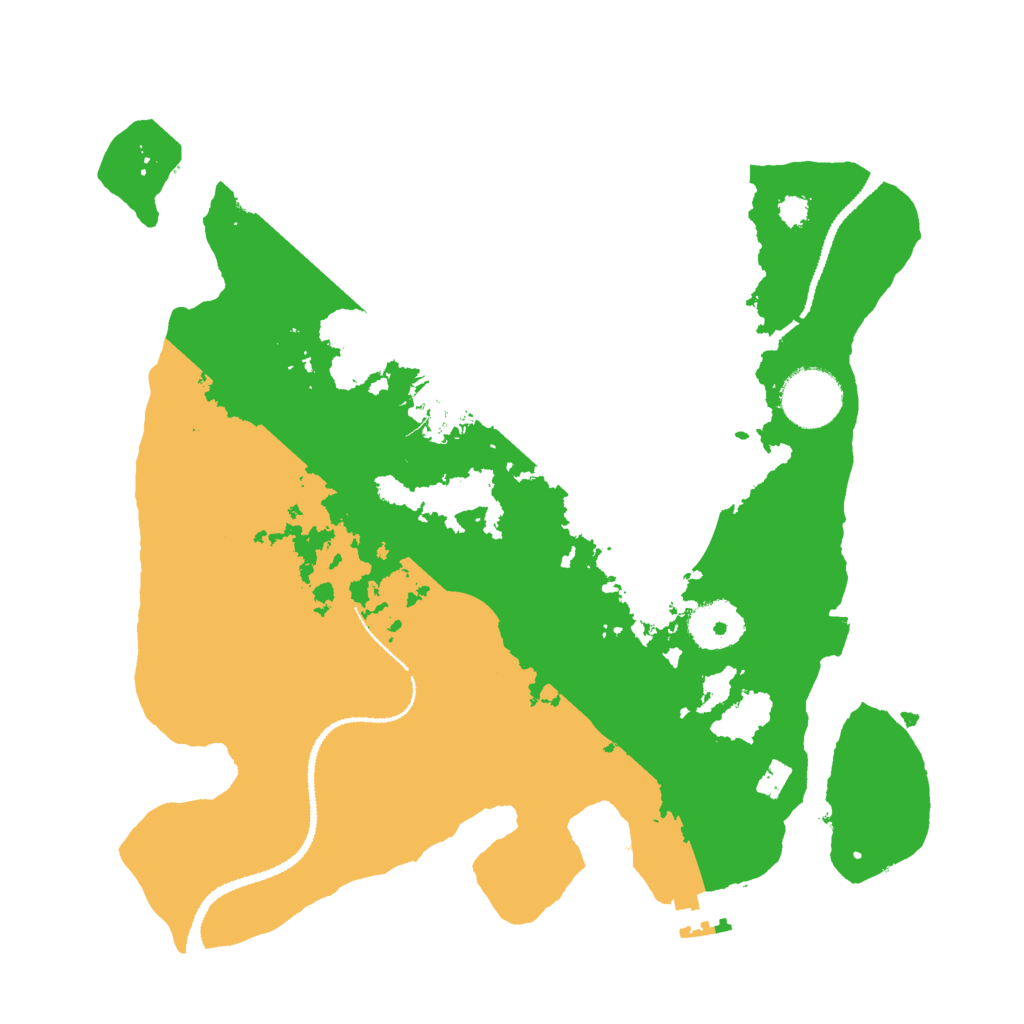 Biome Rust Map: Procedural Map, Size: 3000, Seed: 1161252249