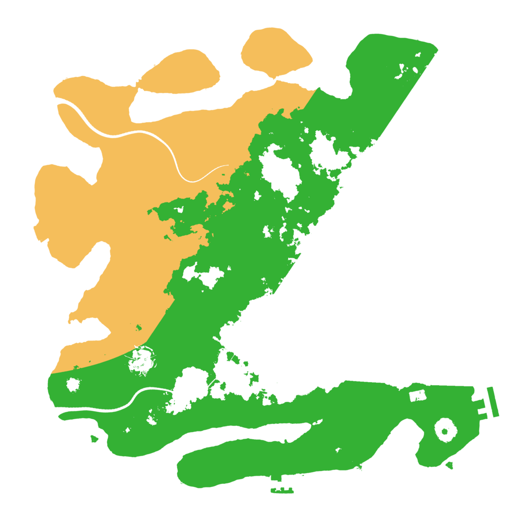Biome Rust Map: Procedural Map, Size: 3500, Seed: 1843677604