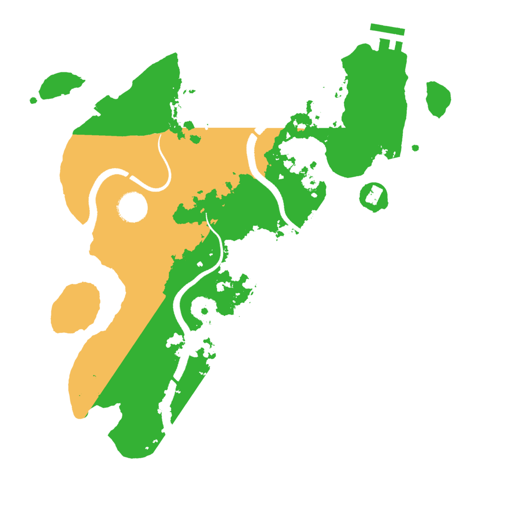 Biome Rust Map: Procedural Map, Size: 3000, Seed: 6879