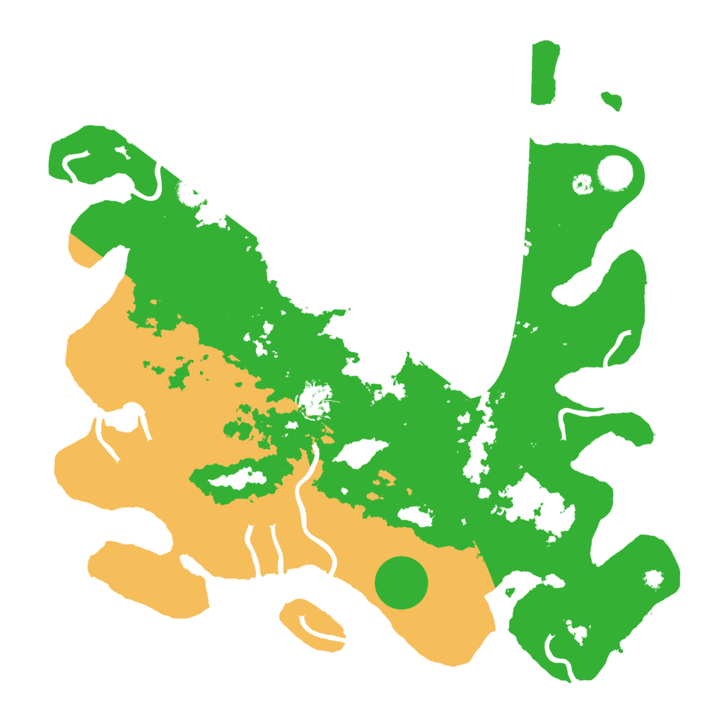 Biome Rust Map: Procedural Map, Size: 3600, Seed: 15467209