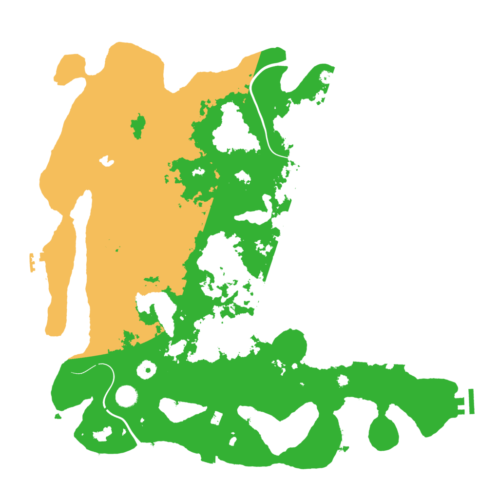 Biome Rust Map: Procedural Map, Size: 4000, Seed: 48296639