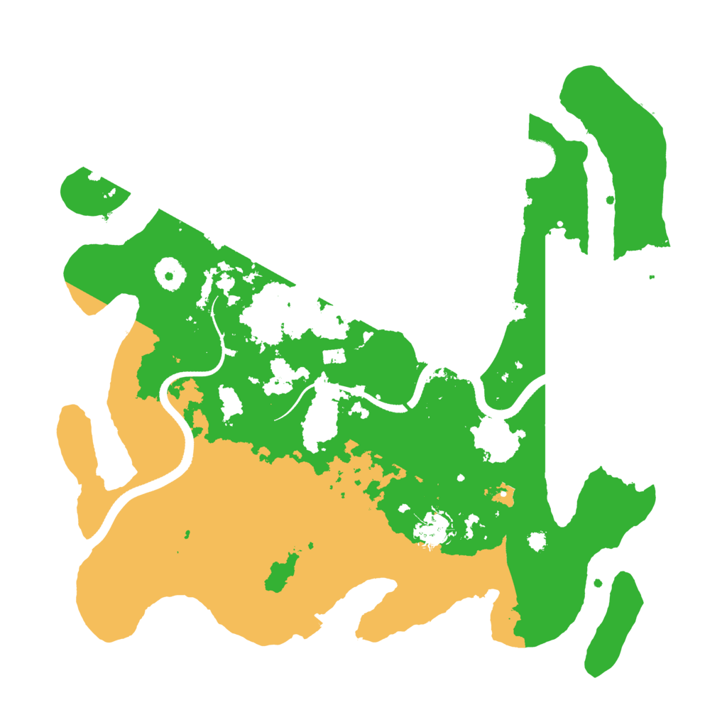 Biome Rust Map: Procedural Map, Size: 3500, Seed: 930095981