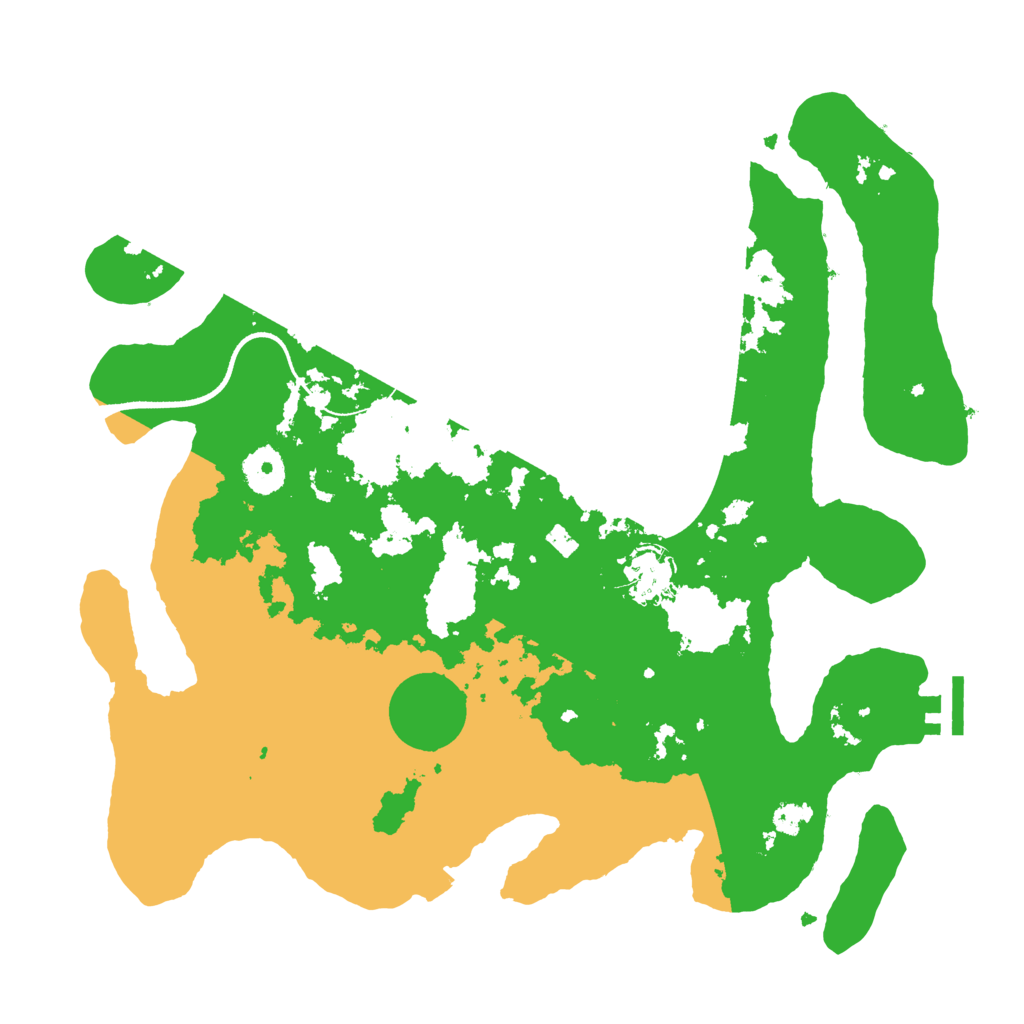 Biome Rust Map: Procedural Map, Size: 3500, Seed: 930095981