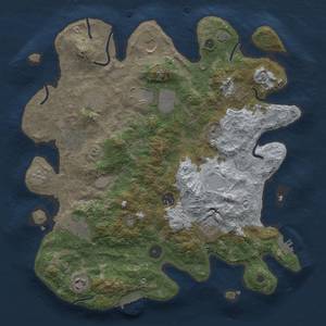 Thumbnail Rust Map: Procedural Map, Size: 3700, Seed: 886625088, 18 Monuments