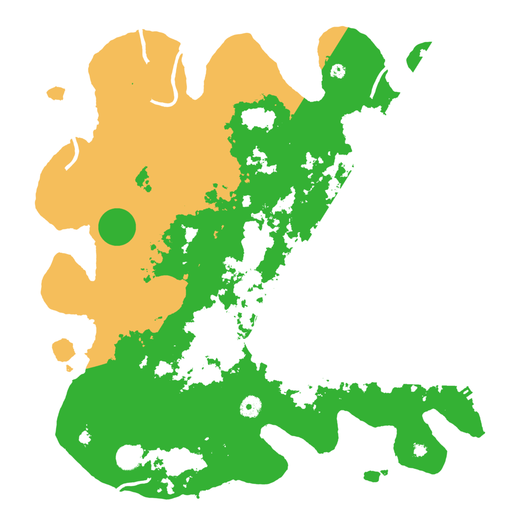 Biome Rust Map: Procedural Map, Size: 3700, Seed: 886625088