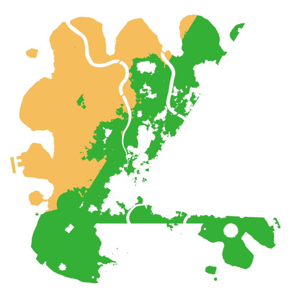Biome Rust Map: Procedural Map, Size: 3700, Seed: 886625088