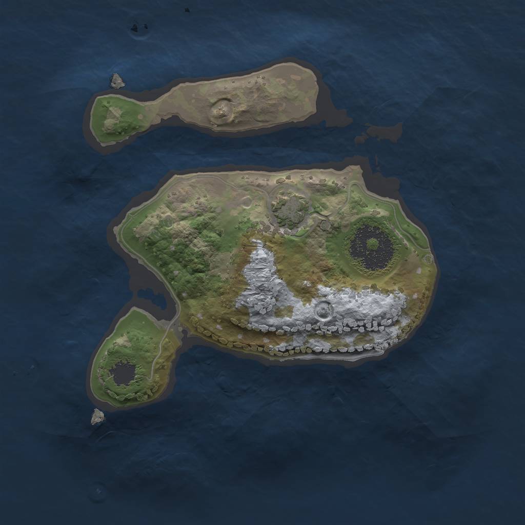 Rust Map: Procedural Map, Size: 1800, Seed: 231373678, 4 Monuments