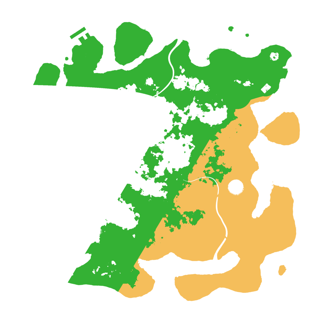 Biome Rust Map: Procedural Map, Size: 3700, Seed: 461076453