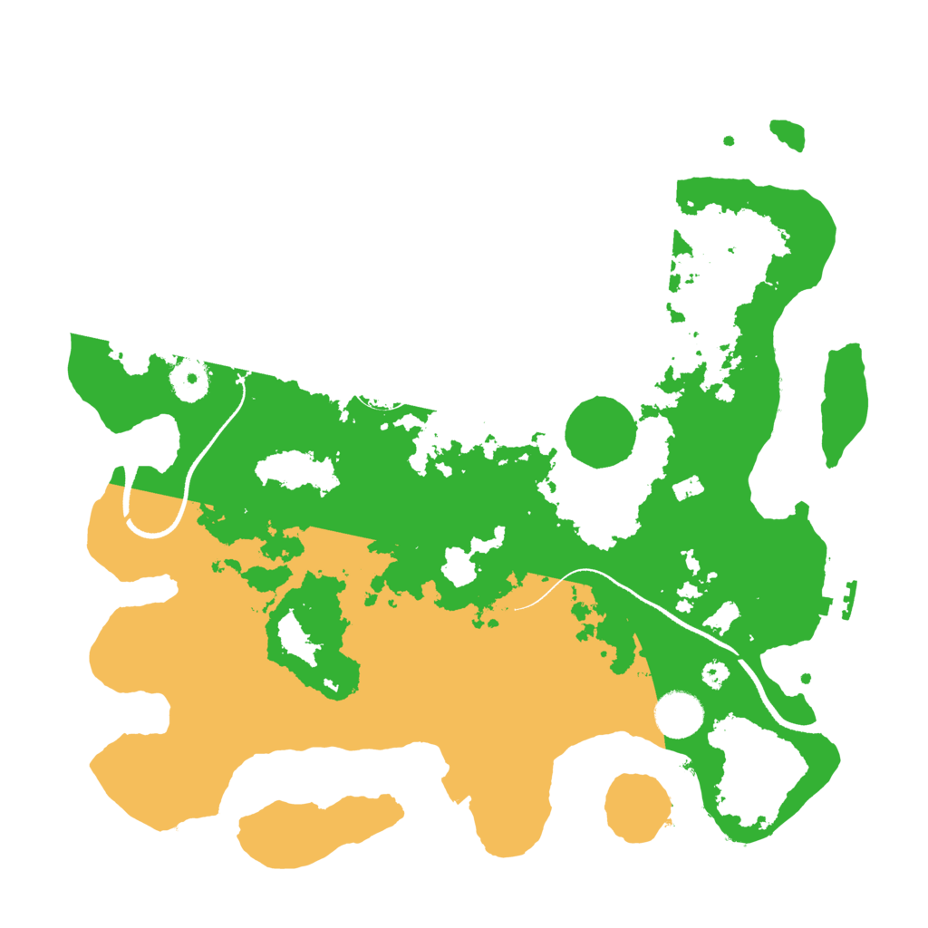 Biome Rust Map: Procedural Map, Size: 3500, Seed: 152809687