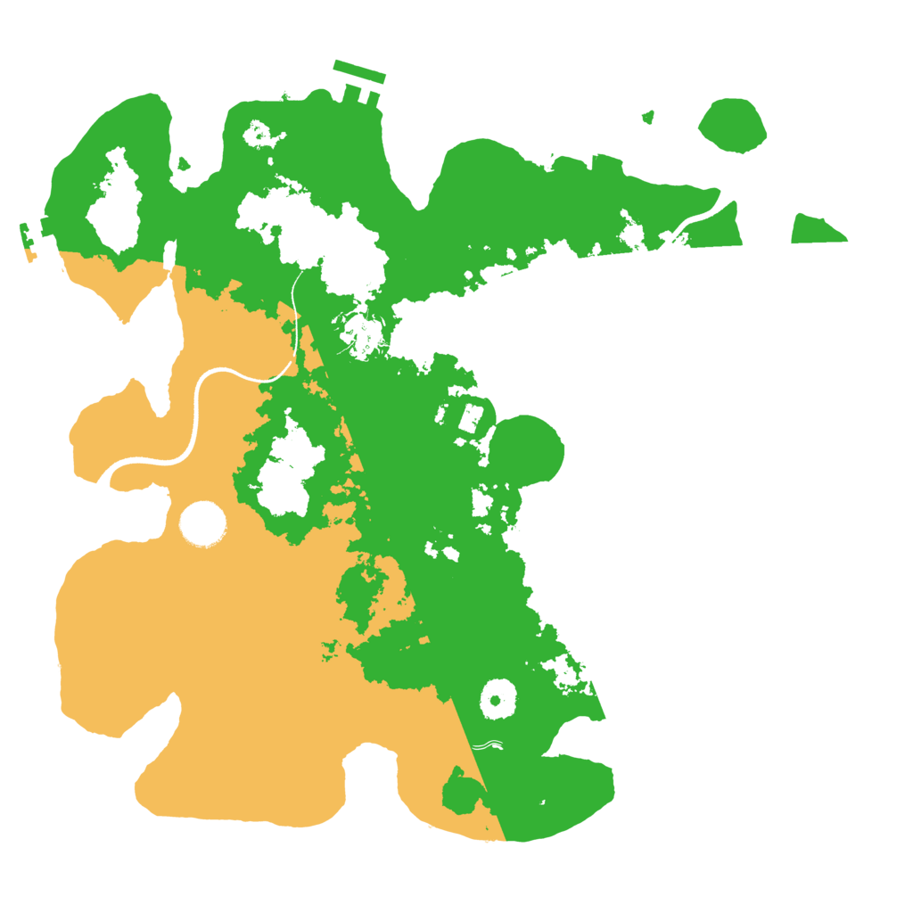 Biome Rust Map: Procedural Map, Size: 3500, Seed: 1646289085