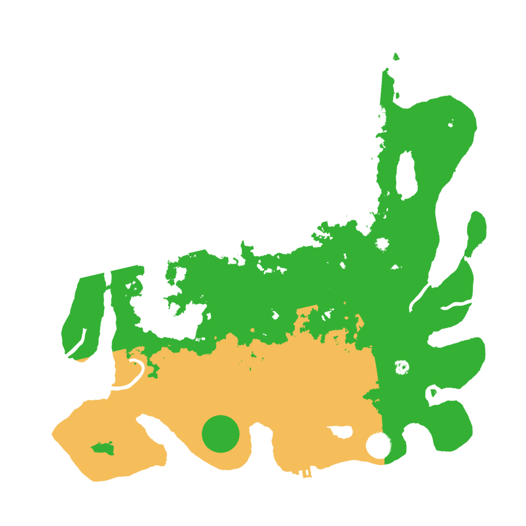 Biome Rust Map: Procedural Map, Size: 3700, Seed: 623844821