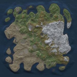 Thumbnail Rust Map: Procedural Map, Size: 4000, Seed: 1748432325, 18 Monuments