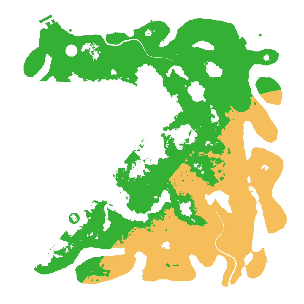Biome Rust Map: Procedural Map, Size: 4500, Seed: 841615318
