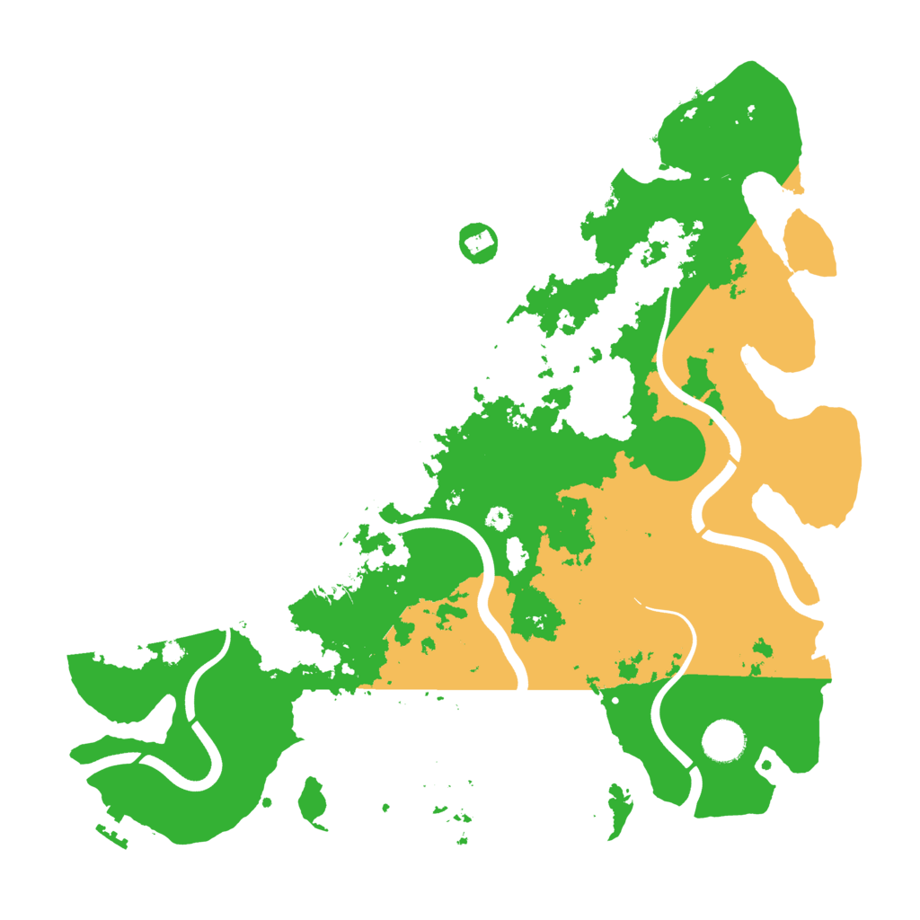 Biome Rust Map: Procedural Map, Size: 3800, Seed: 72836133
