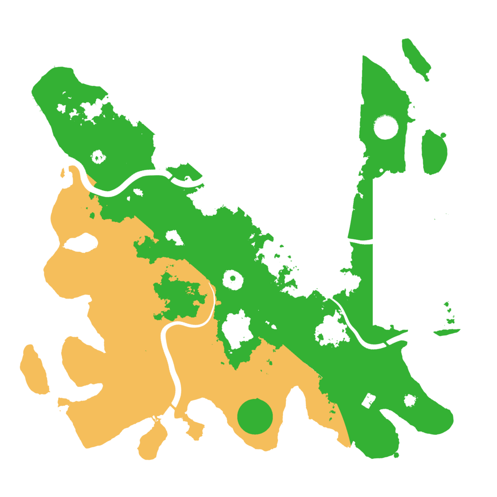 Biome Rust Map: Procedural Map, Size: 3700, Seed: 2032644296