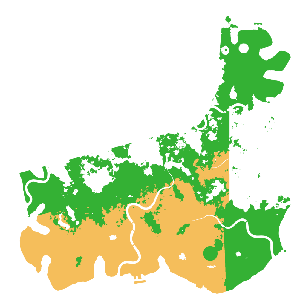 Biome Rust Map: Procedural Map, Size: 5500, Seed: 5334