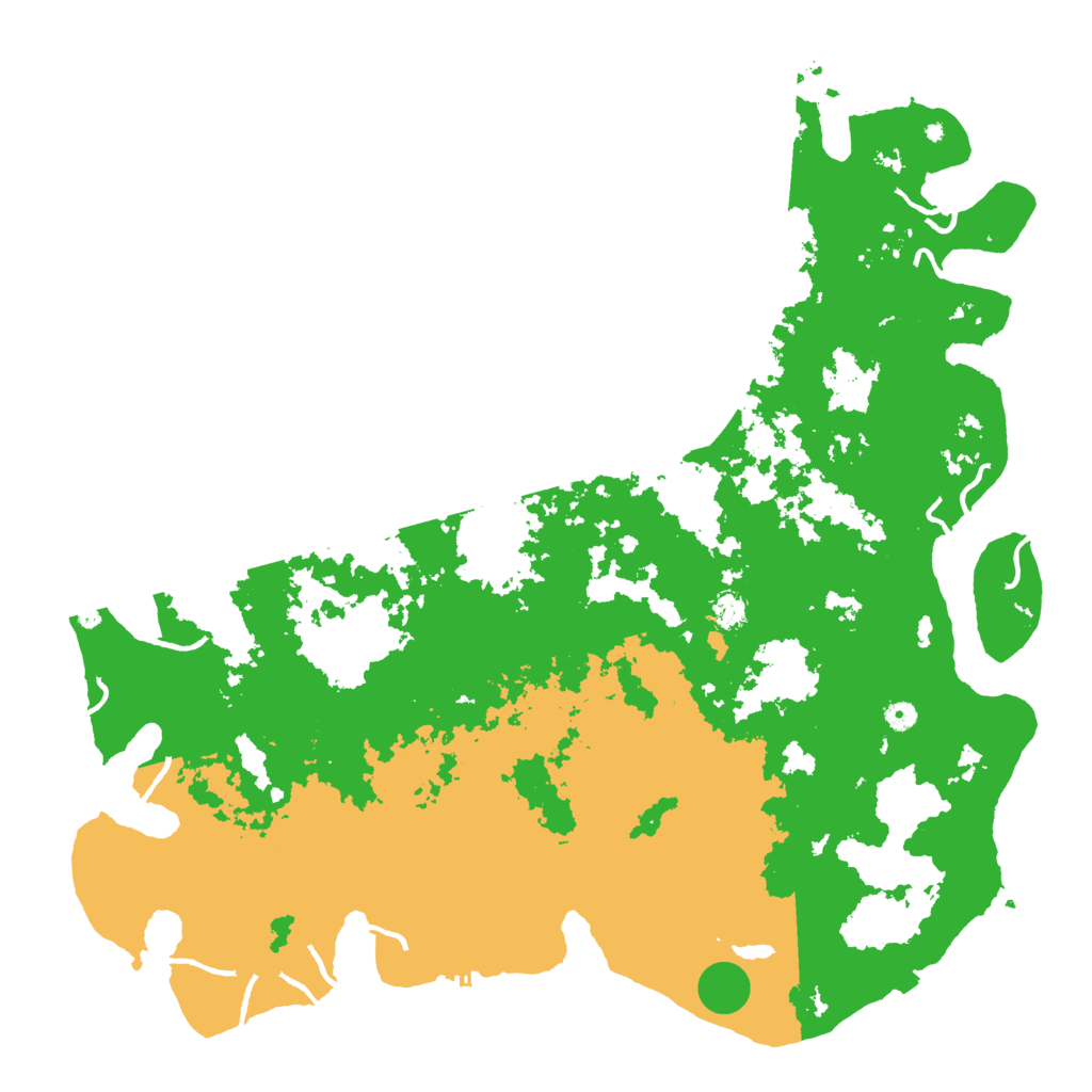 Biome Rust Map: Procedural Map, Size: 5500, Seed: 5334