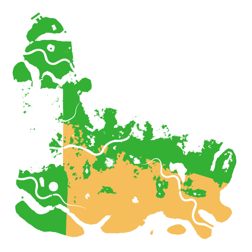 Biome Rust Map: Procedural Map, Size: 5000, Seed: 33292393