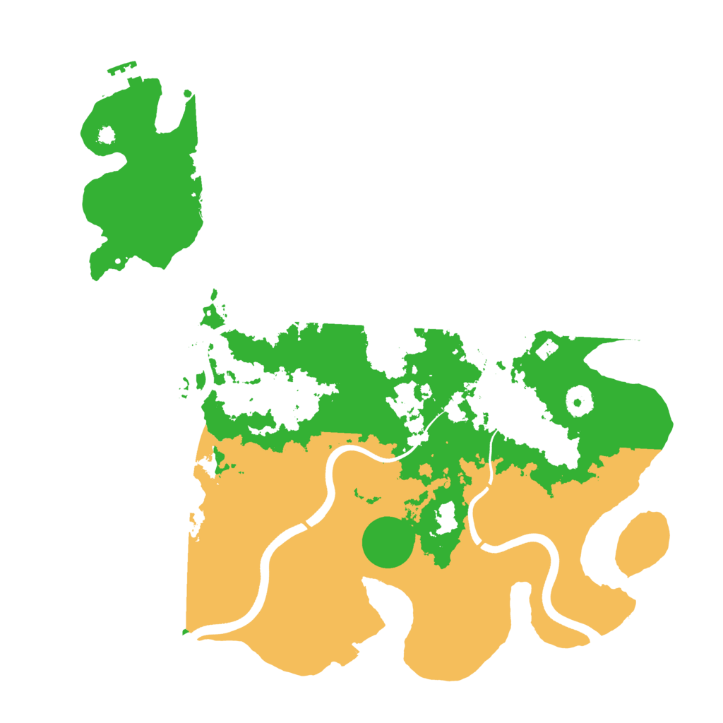 Biome Rust Map: Procedural Map, Size: 3700, Seed: 1521693879