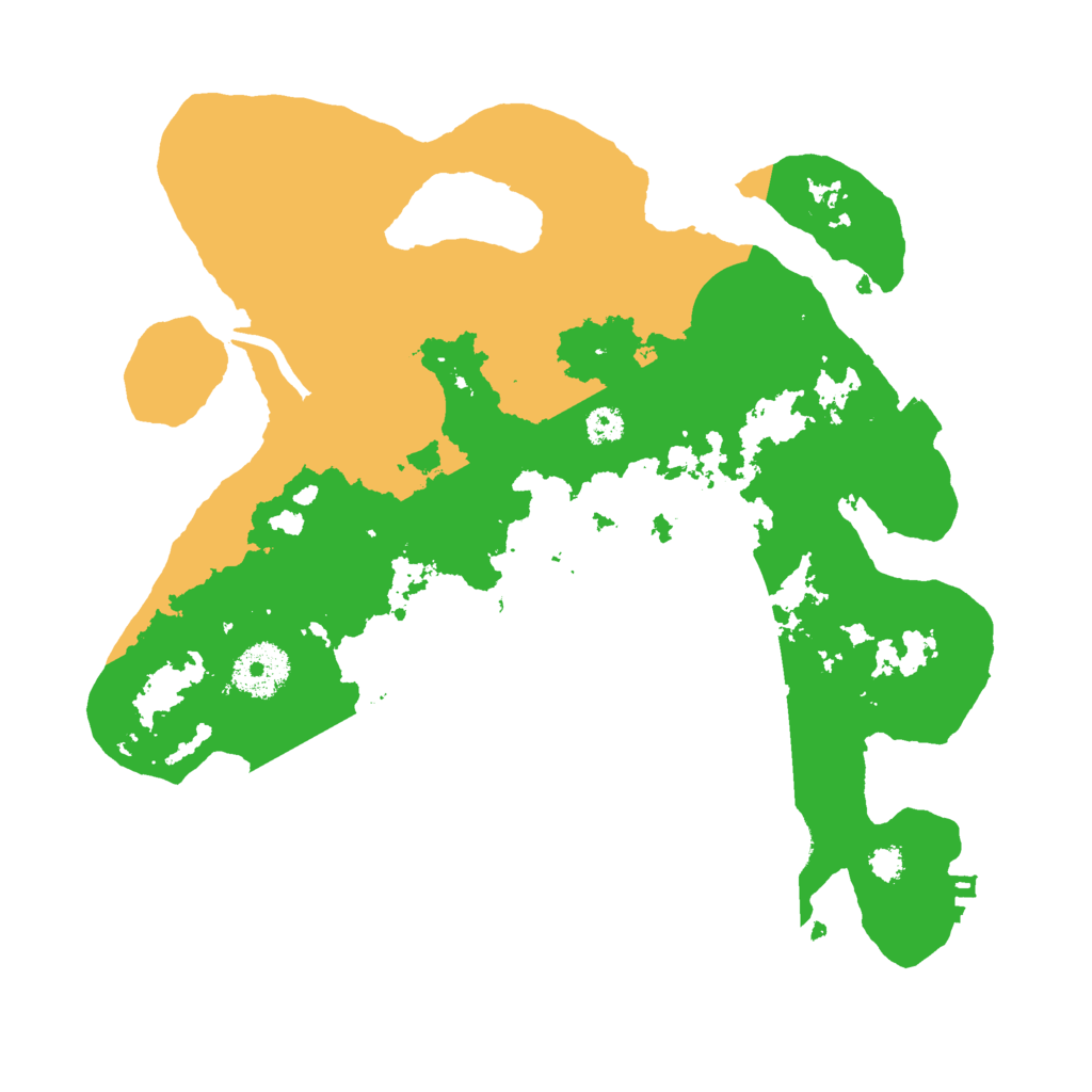 Biome Rust Map: Procedural Map, Size: 3000, Seed: 16632