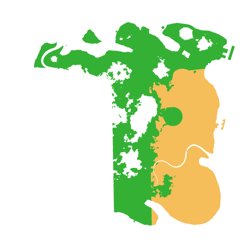 Biome Rust Map: Procedural Map, Size: 3500, Seed: 441767556